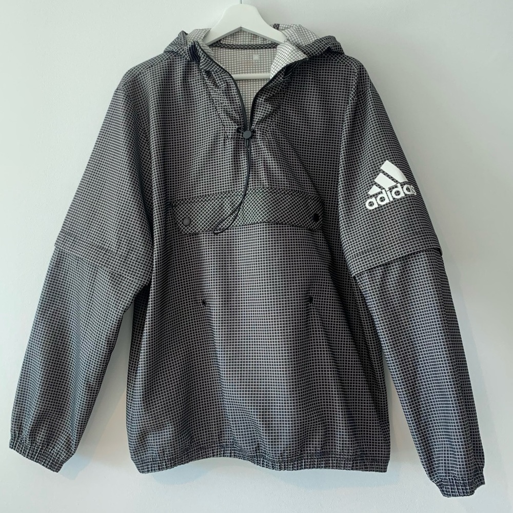 ADIDAS HOODIE WINDBREAKER WITH REMOVABLE SLEEVES